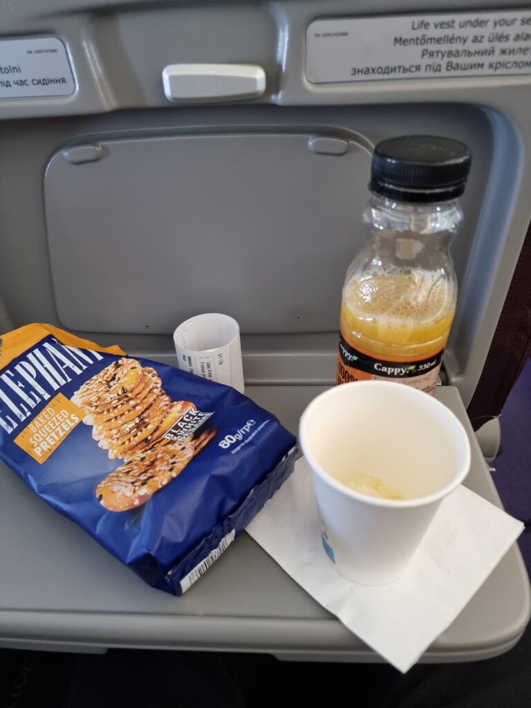 Wizz Air in-flight snacks