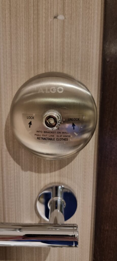 a close up of a door knob