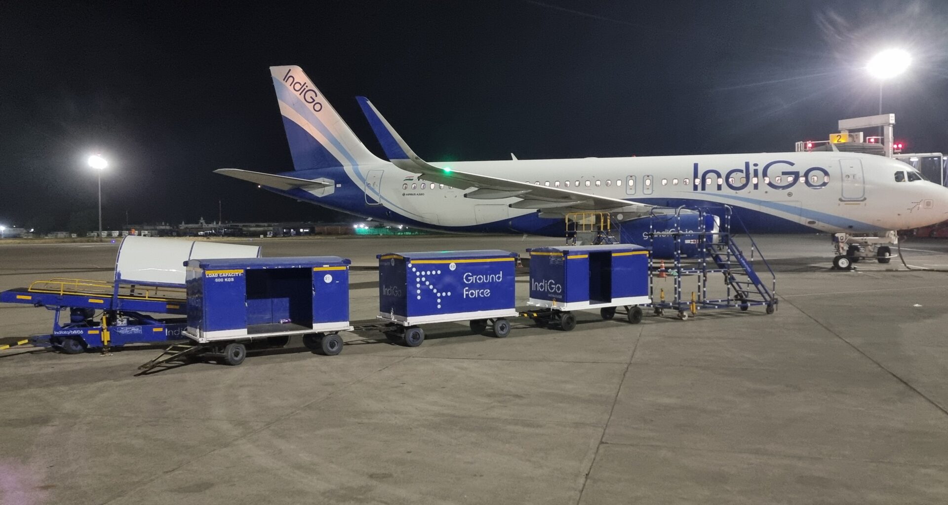 a plane parked on the tarmac