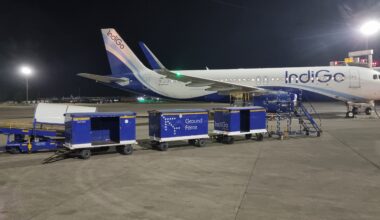 a plane parked on the tarmac