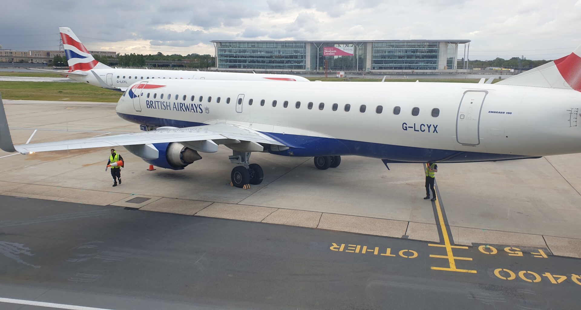 a plane on the runway British Airways