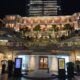 a building with many balconies and stairs China visa