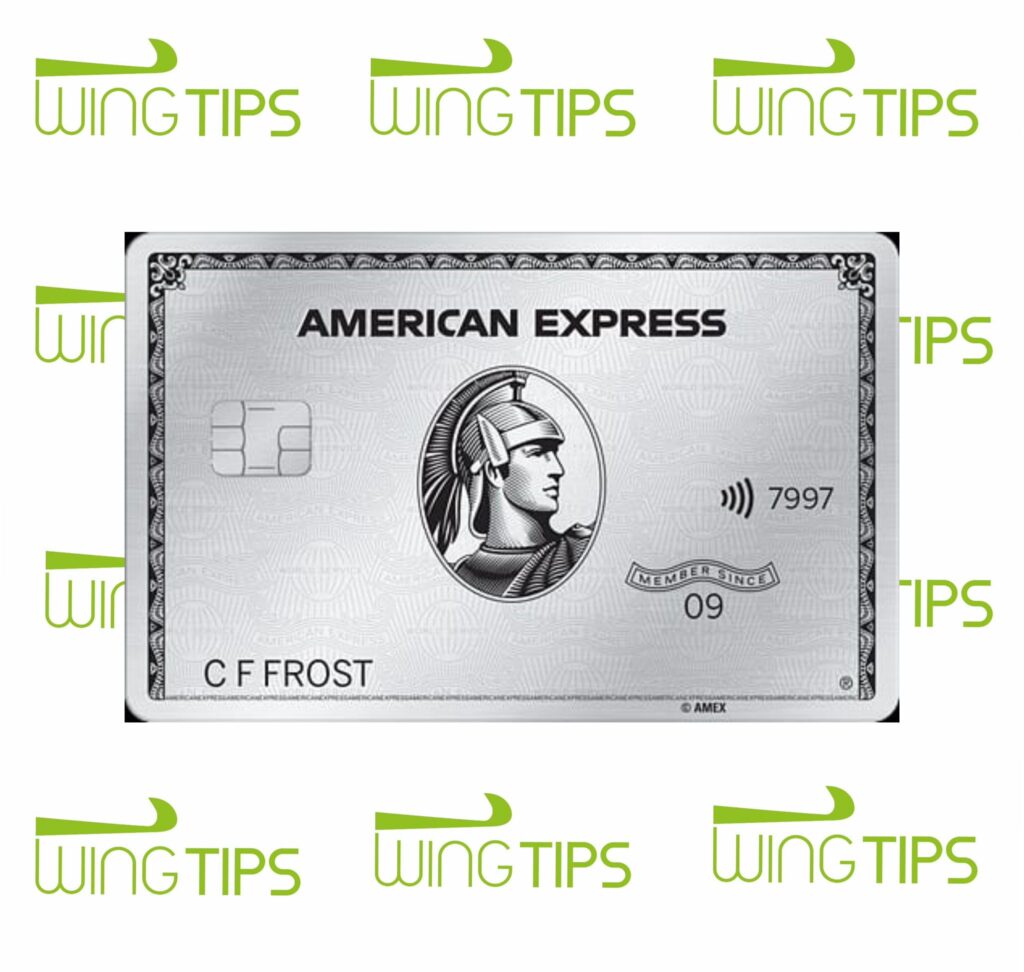 a card with a picture of a man in a helmet American express platinum credit card