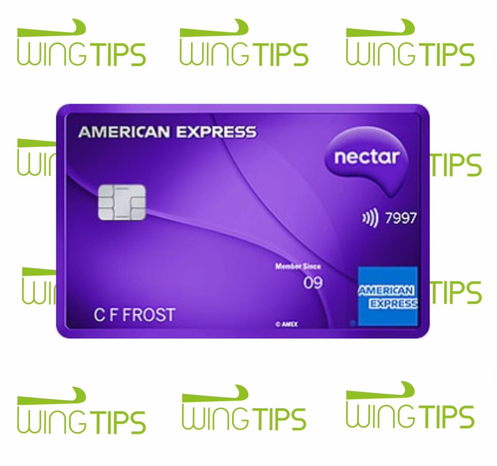 a close up of a credit card Nectar American Express