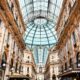 a glass roof of Galleria Vittorio Emanuele II Nectar American Express Credit