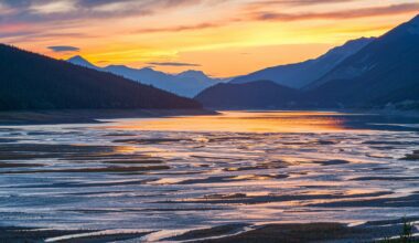 a sunset over a lake American Express Rewards Credit Card