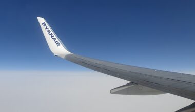 the wing of an airplane Ryanair Spirit easyJet