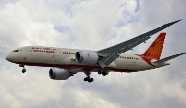 a plane flying in the sky Air India Flight AI171