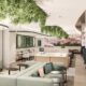 a room with couches and tables Escape Lounge Edinburgh Airport