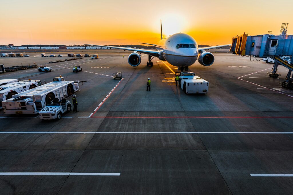 an airplane on the runway Heathrow Airport Fast Track Arrivals