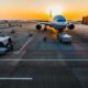 an airplane on the runway Heathrow Fast Track Arrivals