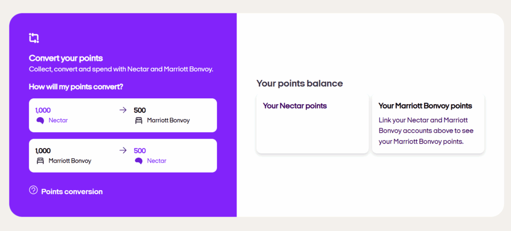 a screenshot of a video game Marriott Bonvoy Nectar transfer
