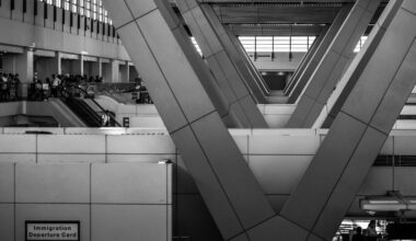 a black and white photo of a building EU Entry/Exit System launch date