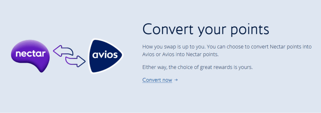 a screenshot of a video Nectar Avios conversion bonus