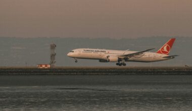 an airplane taking off from a runway Turkish Airlines Boeing order
