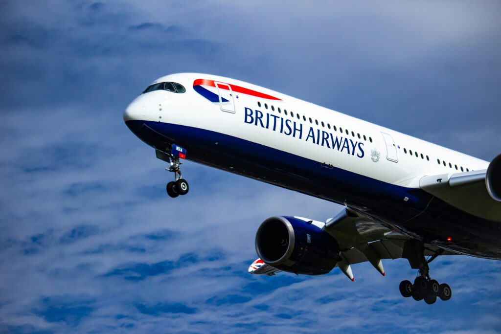 a plane in the sky British Airways Avios bonus