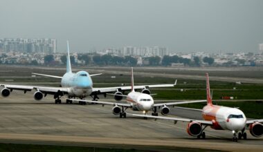 airplanes on a runway Boeing Airbus name origin